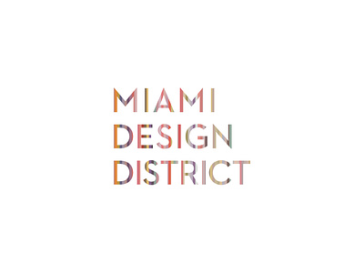 Miami Design District logo comp logo logo design