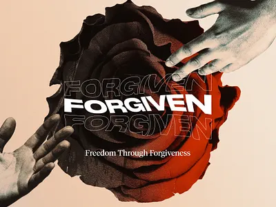 Forgiven - Church Sermon Series adobe photoshop church church design church marketing concept art concept design design photoshop texture typography