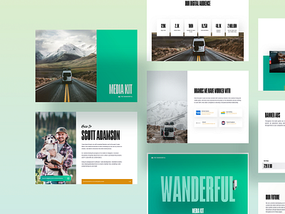 BrandKit - TheWanderful brand brand identity branding clean design identity kit logo media kit minimal typography ui ux web