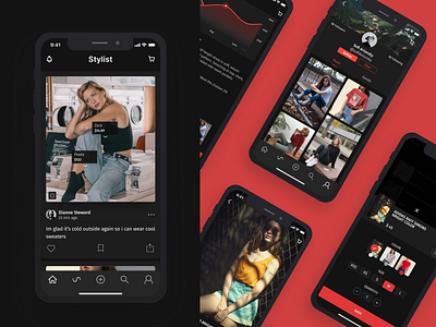 Stylist app app clothes fashion mobile order shop store style ui