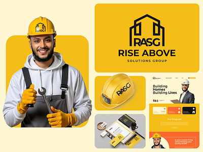 Rise Above Solutions Group (RASG) - Logo Design best logo branding branding design business card certified logo designer company brand logo company logo design graphic design logo logo design ma masud hossen mamasudhossen masud masud hossen masudhossen.com ui ux website design website ui design