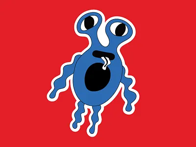 tongue out buns out charater doodle doodleart doodles illustration tounge vector weirdo