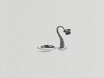 Octopus and hat design drawing halftone hand drawn handdrawing handdrawn hat tophat illustration illustrations illustrator octopus paper retro squid texture top hat tophat vector vintage
