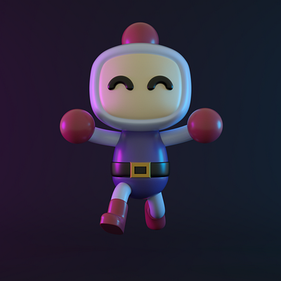 Bomberman 3d 3d art adobe photoshop animation artwork bomberman character character design cinema4d design illustration motiondesign octanerender