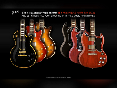 Gibson Microsite animation art direction design gibson ui ux