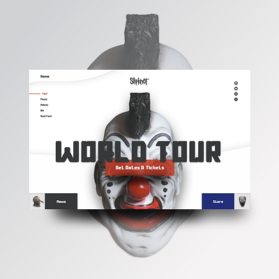 Slipknot Website app design music slipknot ui uidesign ux uxdesign website