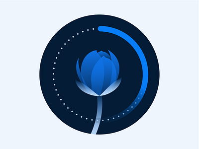 RippleNet Empty State Illustration 3 blockchain brand empty state flower icon illustration ripple ripplenet