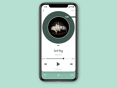 Music Player animation app design monochromatic music app music player ui uidesign ux visual visual design