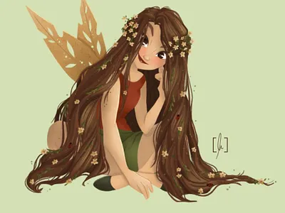 Earth Fairy cartoon character art character design characterdesign characters concept art fairy fantasy girl drawing illustration visual development