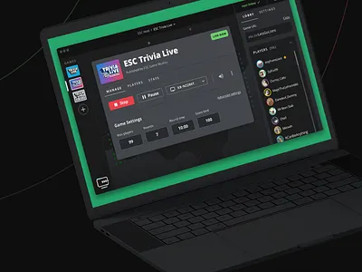 ESC Host App desktop app game launcher gaming mac product product design ui ux windows