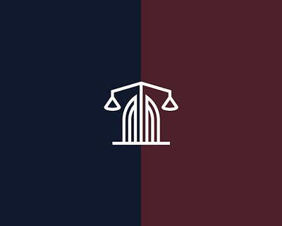 Law Scales of Justice balance brand bulding concept icon identity justice law logo mark minimal scales symbol vector