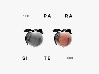 Parasite Film 2020 fanart film film poster korean minimal movie oscars parasite peach poster