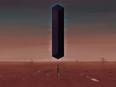 Towers digital art illustration surreal