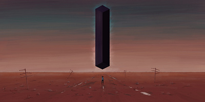 Towers digital art illustration surreal