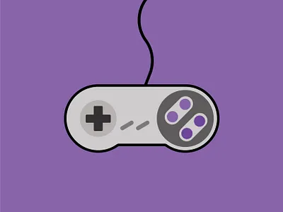 SNES Controller controller illustration nintendo snes vector videogames