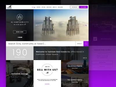 Real estate website design details page homepage inner page landing page real estate realestate ui webpage website
