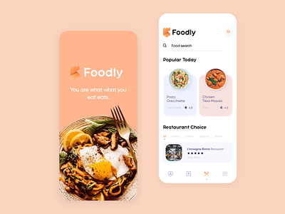 Food Service App app app design application clean design ecommerce food app interactive design interface design ios iphone minimal mobile screen ui uidesign user experience user interface ux uxdesign