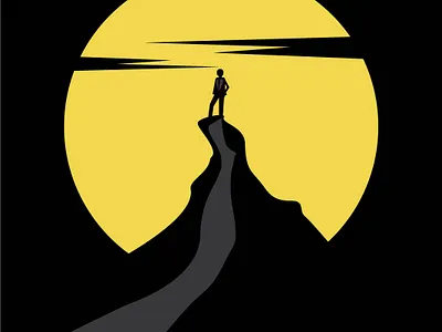 Contemplating Figure with Illustrator animation character characters design illustrator vector