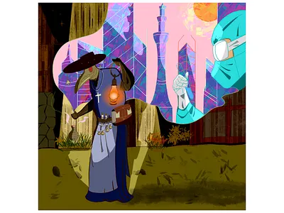 Epidemic Prevention design drawing painting procreate art