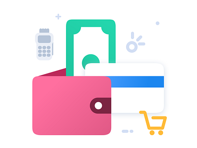 Wallet System branding design illustration logo marketplace savi wallet webkul