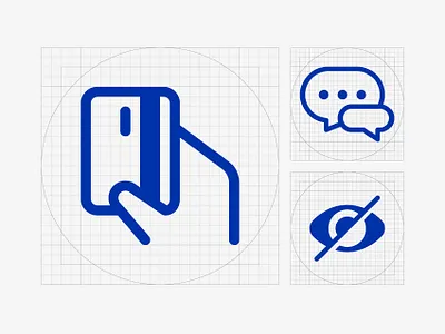 Icons for Standard Bank app bank bank app card cash chat design hide icon illustration line standard bank transaction ui ux vector website