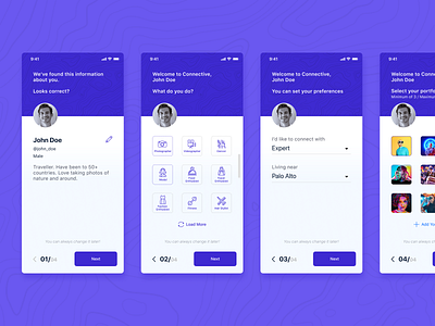 Onboarding concept design landing page mobile app onboarding screen