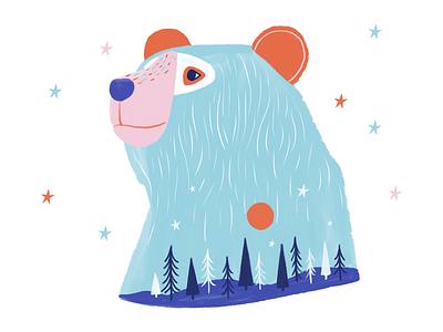 Bear bear illustration