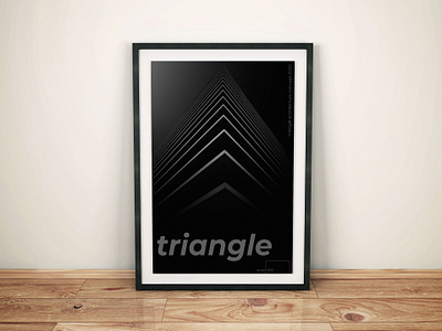 Triangle branding design flat illustration typography vector web