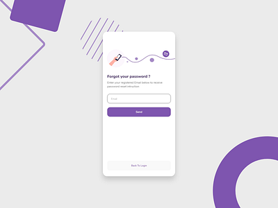 forget password interact android app android ui branding design flat illustration interace interaction design logo ui ux