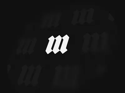 M - Exploration black black white branding dribbble icon logo minimalistic shot typography vector