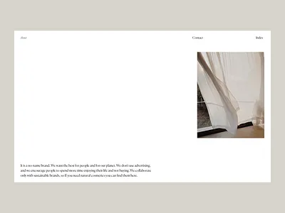 About No-name brand Issue 55 ecommence layout minimal minimaldesign typography ux web webdesign