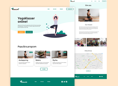 Yogalife figma ui web