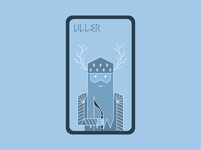 Uller - Norse Mythology character design god grid illustration lineart minimal nordic norse mythology playing card