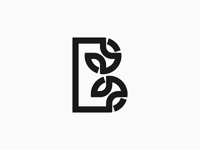 The letter B - logo, monogram, icon, branding, logotype branding design icon lettering logo logotype minimal monogram simple logo symbol typography