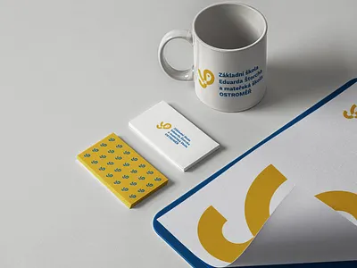 Mammoth School Logo Design bradning brand brand identity business card clean design logo logodesign logotype mockup mug mug mockup mugs yellow