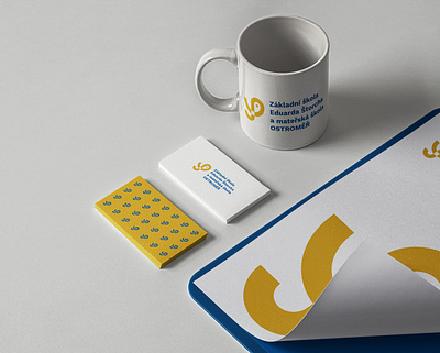 Mammoth School Logo Design bradning brand brand identity business card clean design logo logodesign logotype mockup mug mug mockup mugs yellow