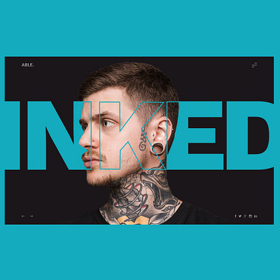 INKED 02 branding design typography ui uidesign uiux ux ux challenge ux design web