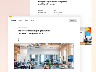 azwork™ - Agency Web Design agency clean minimal portfolio ui ux web webdesign website design