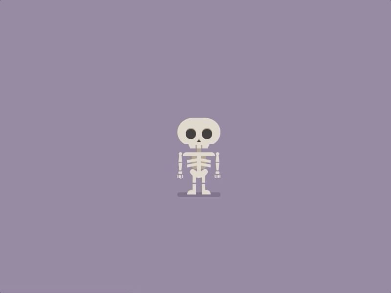 Dancing Skeleton ☠ - CodePen animation codepen css dance halloween skeleton skull web