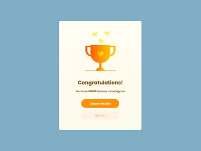 Congratulations card app card concept congratulations design overlay ui uidesign user interface webdesign website