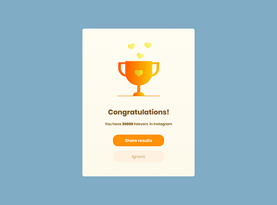 Congratulations card app card concept congratulations design overlay ui uidesign user interface webdesign website