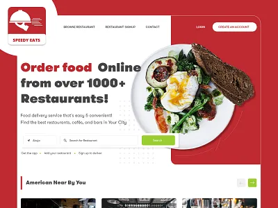 Speedy Eats Webpage Redesign branding ui user experience user interface design ux web webdesign