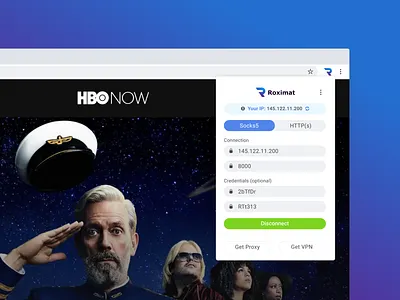 Proxy Service Chrome Extension chrome extension figma design interface design ui design ux design
