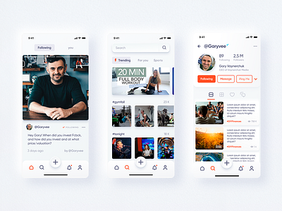 Ping Pong App 99designs mobile app neomorphism profile page social app uidesign