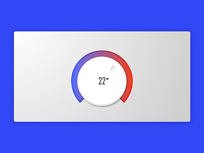 Thermostat design ui ui design vector web design website