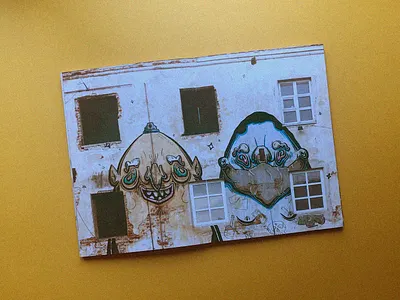 Fat-caps boy character face friends graffiti graphic design illustration man mural portrait poster sketch smile street art