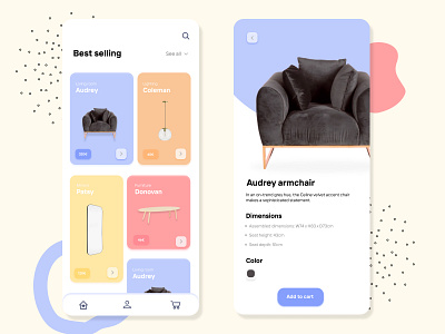 Ecommerce Furniture App Concept / Daily UI app branding design figma interfacedesign ui uidesign user interface ux uxdesign uxui