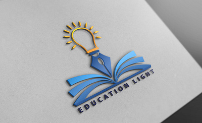 EDUCATION LIGHT Logo Design 3d 3d art ai branding branding and identity branding design education education light illustration light logo logo design logo design concept logo designer logofolio logoforsale typography vector illustration visual art visual identity