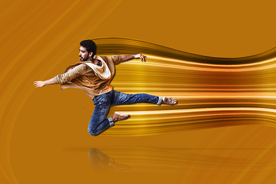 Male dancer photo manipulation photoshop