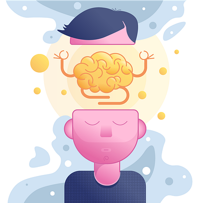 Mental health illustration design illustration vector